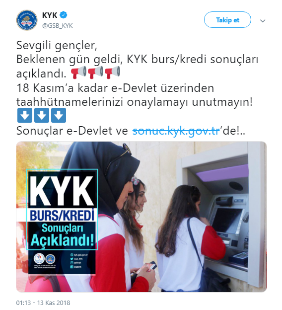 KYK Burs Kredi Taahhütnamesi