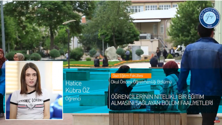 Gazi Üniversitesi Okul Öncesi Öğretmenliği Bölümü Tanıtımı